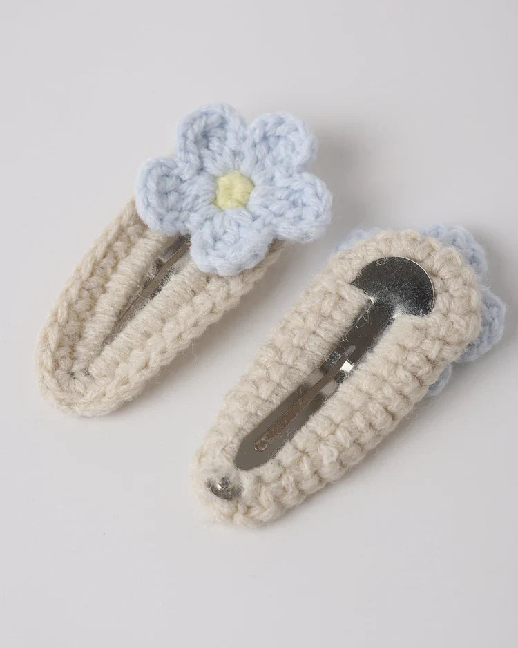 Crochet Clip Set | Natural | Rylee & Cru