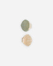 Shell Clip Set | Seafoam, Natural | Rylee & Cru