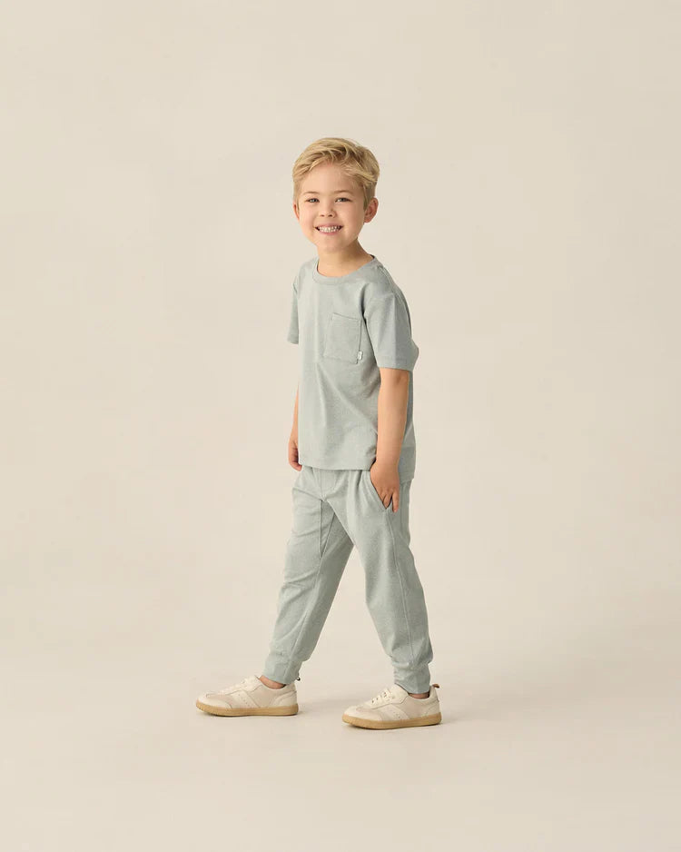 Century Tech Jogger | Heathered Sea Green | Rylee & Cru