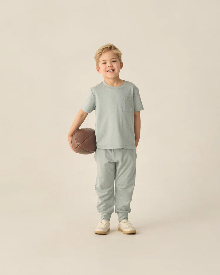 Century Tech Jogger | Heathered Sea Green | Rylee & Cru