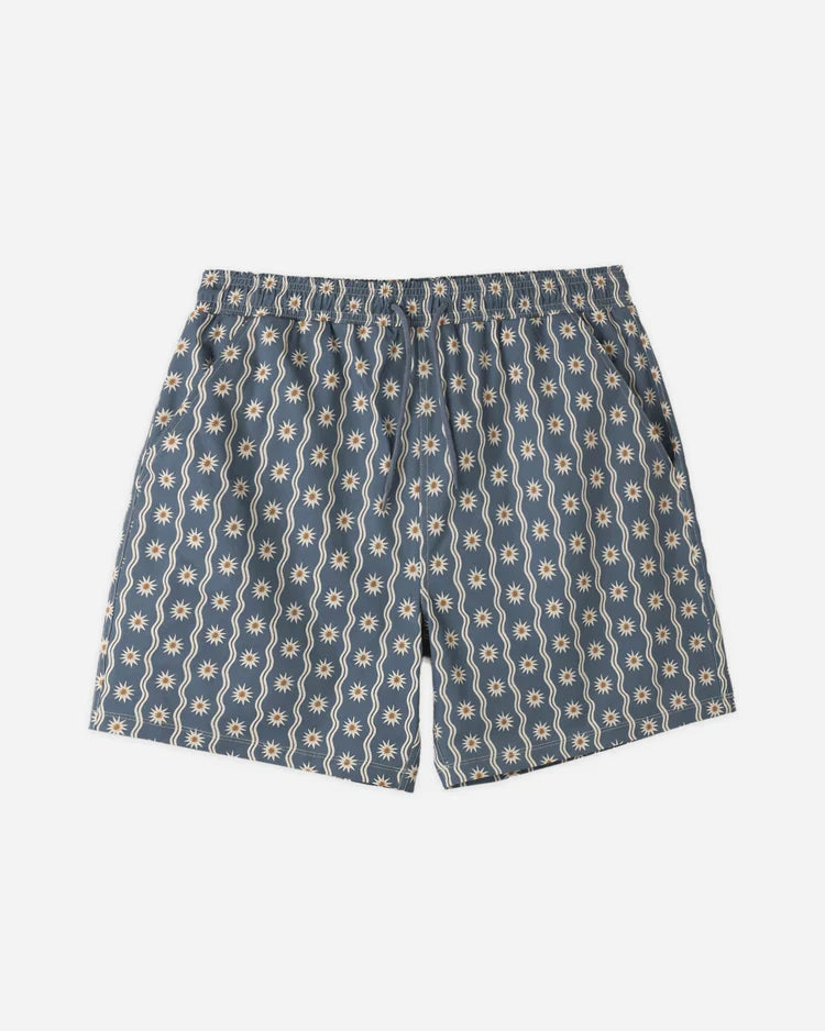 Mens Basic Boardshort | Sun Wave | Rylee & Cru