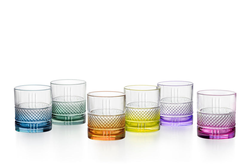 RCR - Brillante Colour of Tumbler (lot de 6) Couleurs assorties