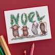 Noel Cling Rubber Stamp Set from the House-Mouse Holiday Collection