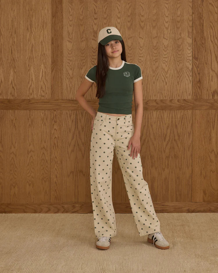 Teen Baggy Wide Leg Denim | Mini Daisy | Rylee & Cru