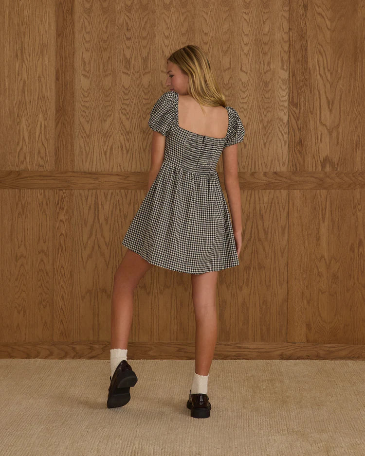 Teen Axel Dress | Black Gingham | Rylee & Cru