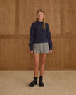 Pleated Skirt | Navy Check Teen | Rylee & Cru