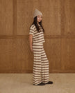 Teen Knit Wide Leg | Burgundy Stripe | Rylee & Cru