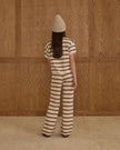 Teen Knit Wide Leg | Burgundy Stripe | Rylee & Cru