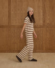 Teen Knit Wide Leg | Burgundy Stripe | Rylee & Cru