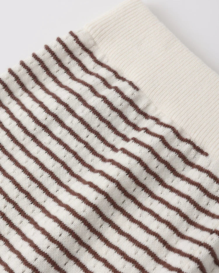 Teen Knit Set | Chocolate Stripe | Rylee & Cru