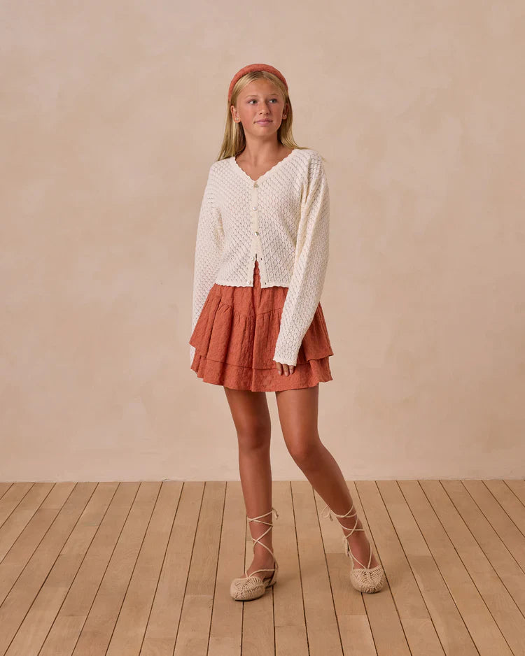 Teen Ella Cardigan | Ivory | Rylee & Cru