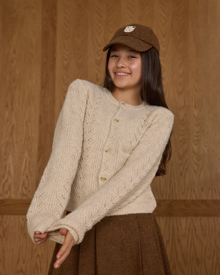 Teen Cheyenne Cardigan | Heathered Oatmeal | Rylee & Cru