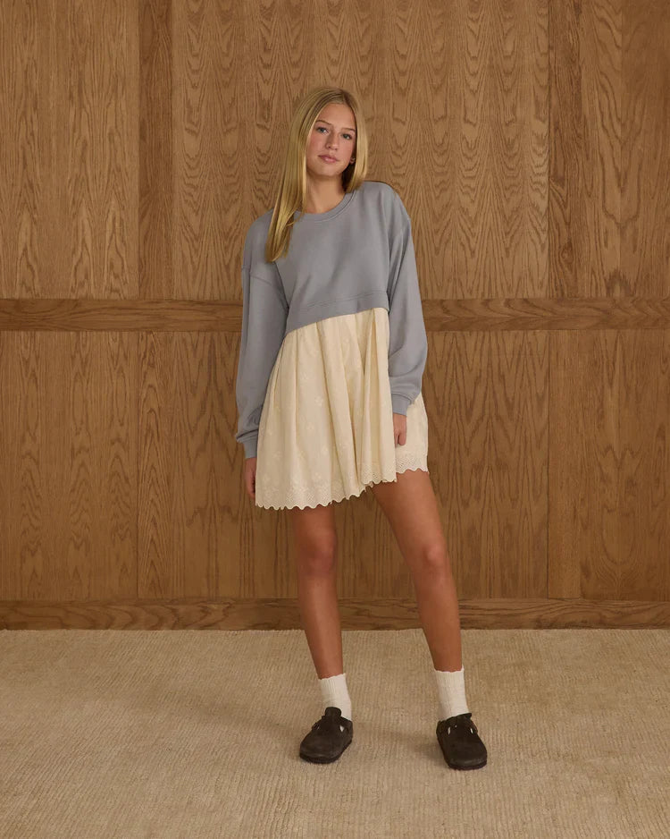 Teen Sweatshirt Dress | Dusty Blue | Rylee & Cru