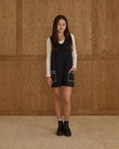 V-neck Overall Dress | Washed Black | Rylee & Cru
