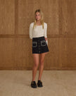 Teen Ribbed Long Sleeve | Ivory | Rylee & Cru