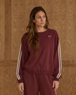 Teen Oversized Sweatshirt | Burgundy | Rylee & Cru