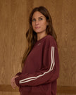 Teen Oversized Sweatshirt | Burgundy | Rylee & Cru