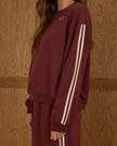 Teen Oversized Sweatshirt | Burgundy | Rylee & Cru