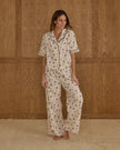Woven Pajama Set | Blue Floral | Rylee & Cru