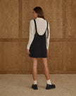 Ladies  Overall Dress | Washed Black | Rylee & Cru