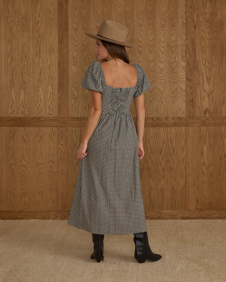 Ladies Chiara Dress | Black Gingham | Rylee & Cru