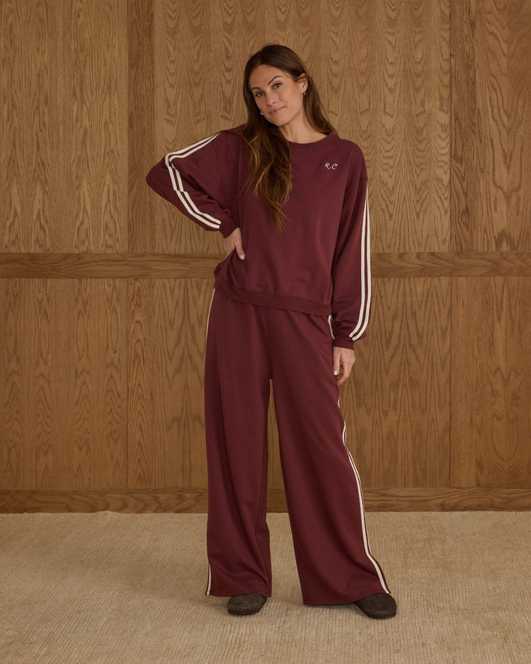 Teen Oversized Sweatshirt | Burgundy | Rylee & Cru
