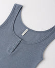 Ladies Ribbed Tank | Heathered Marine | Rylee & Cru