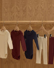 Ruffle Collar Bodysuit | Burgundy | Rylee & Cru