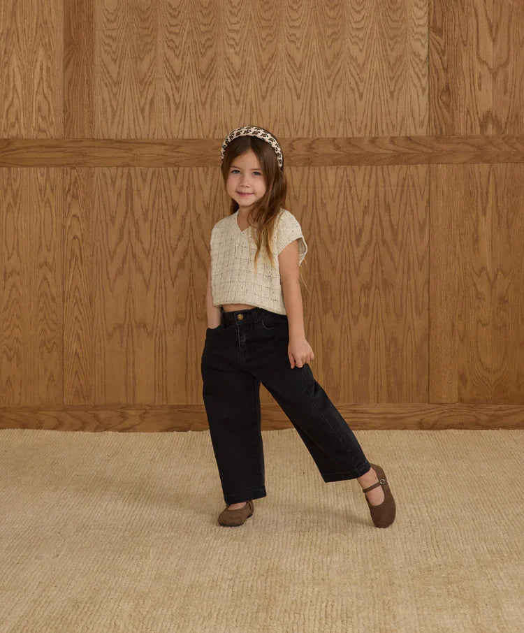Straight Leg Pant | Washed Black | Rylee & Cru