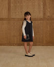 V-Neck Overall Dress | Washed Black | Rylee & Cru