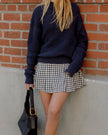 Pleated Skirt | Navy Check Teen | Rylee & Cru