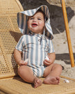 Floppy Swim Hat | Green Stripe | Rylee & Cru