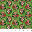 Rudolph the Red Nosed Reideer - Northcott Fabrics - Rudolph Wreath Green - RD1002-73