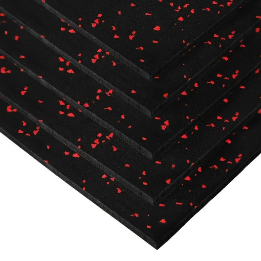 HAJEX Hard Floor Mats for Gym - Pack of 6