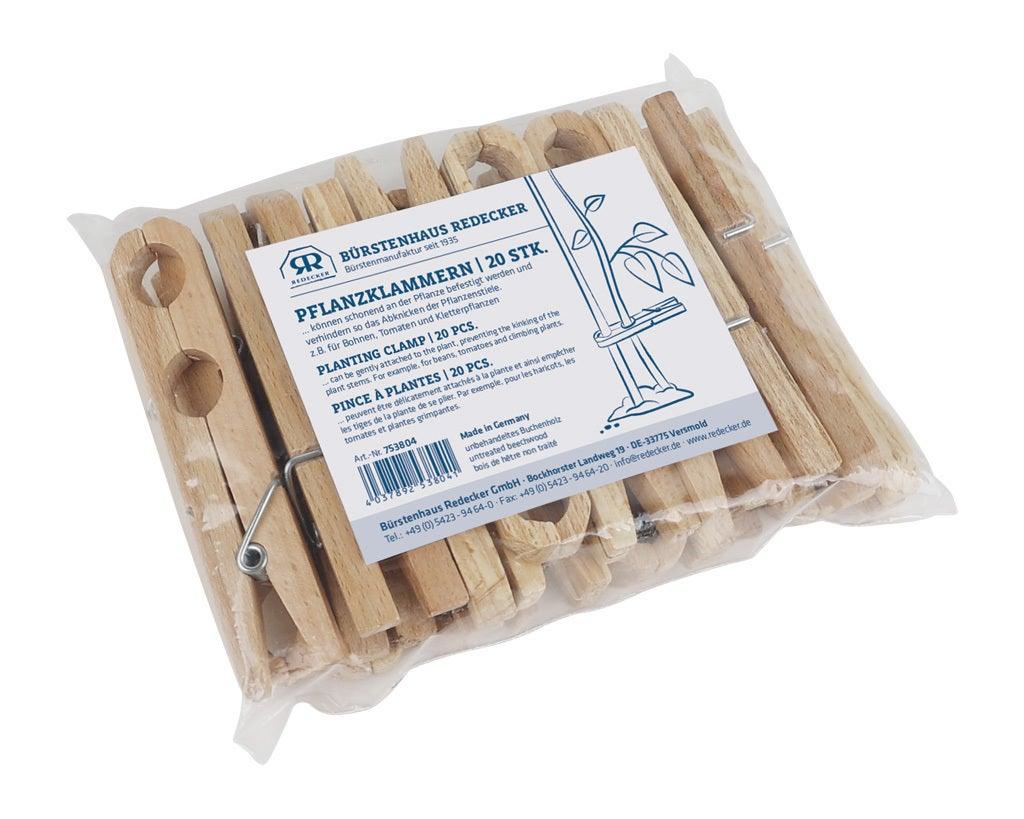 REDECKER - Planting Clamps 20Pc/St Beechwood 11.5Cm/4.5
