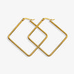 REILYNN Square Shaped  Gold Hoops