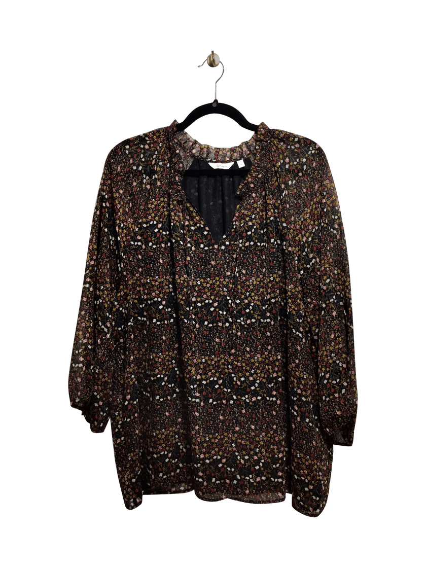 REITMANS Regular fit Blouse in Black  -  2X