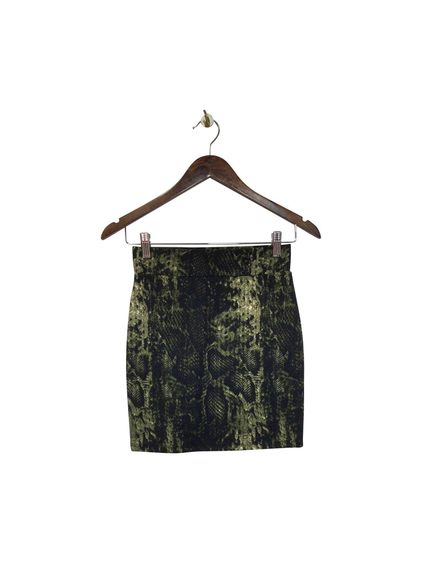 REVAMPED Regular fit Skirt in Green  -  XXS