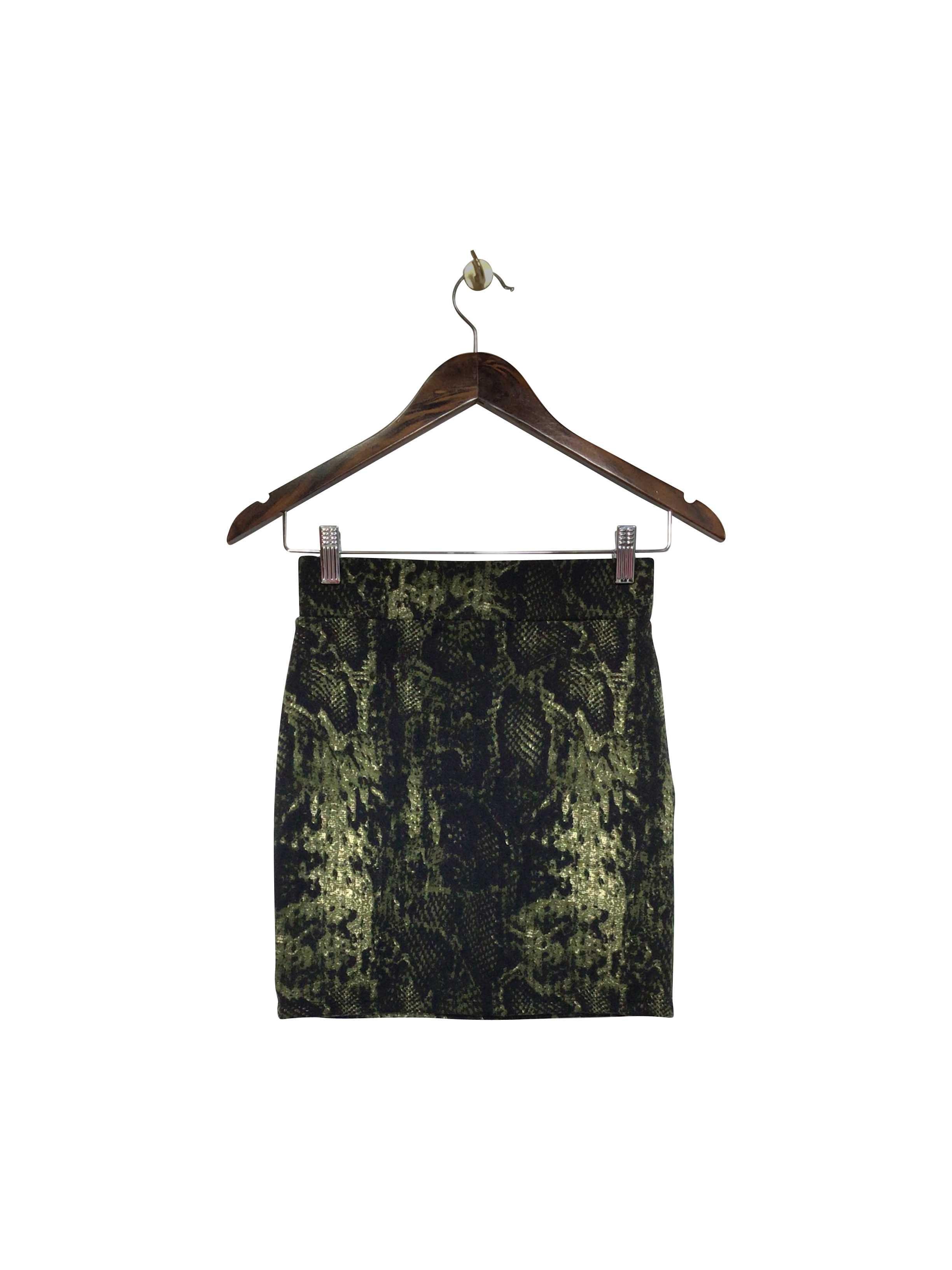 REVAMPED Regular fit Skirt in Green  -  XXS