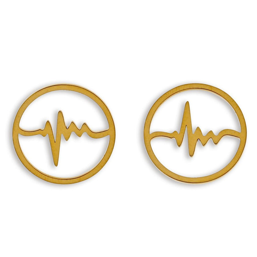 REXON 'Heart-Beat' Stud Earrings