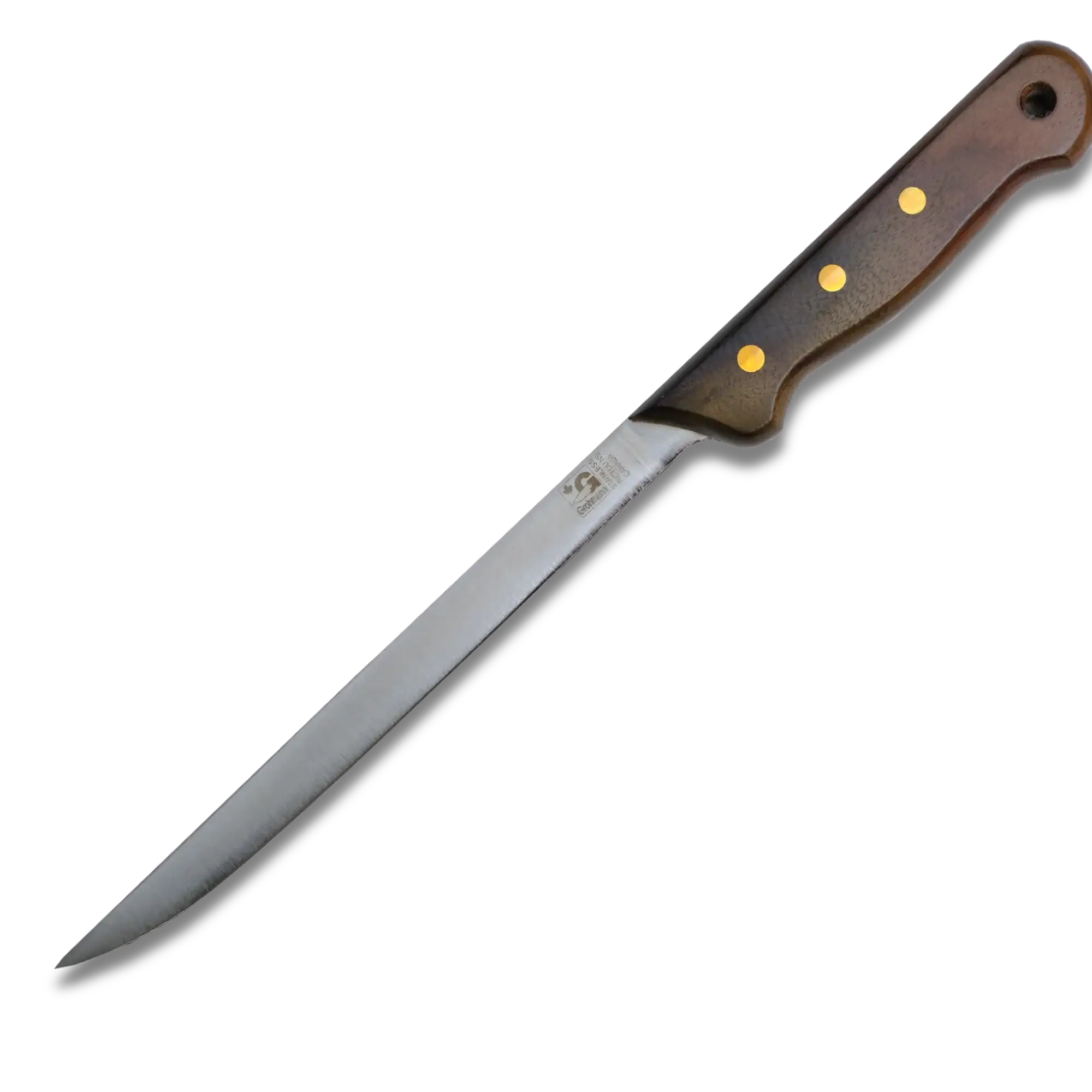 Regular Line Fillet Knife & Leather Sheath 8