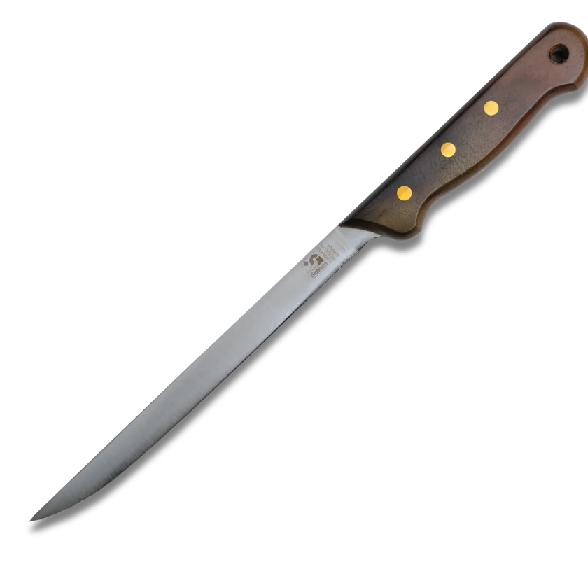 Regular Line Fillet Knife & Leather Sheath 8