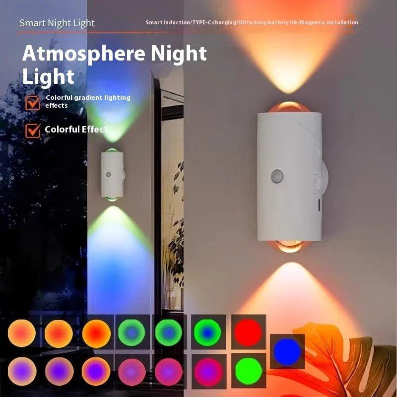 RGB Infrared Sensor Lamp Smart Rechargeable