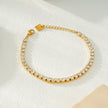 RITMO Gold : Bracelet Tennis Classique – Élégance intemporelle pour toutes les occasions