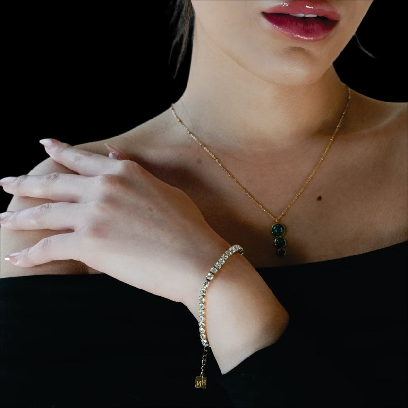 RITMO Gold : Bracelet Tennis Classique – Élégance intemporelle pour toutes les occasions
