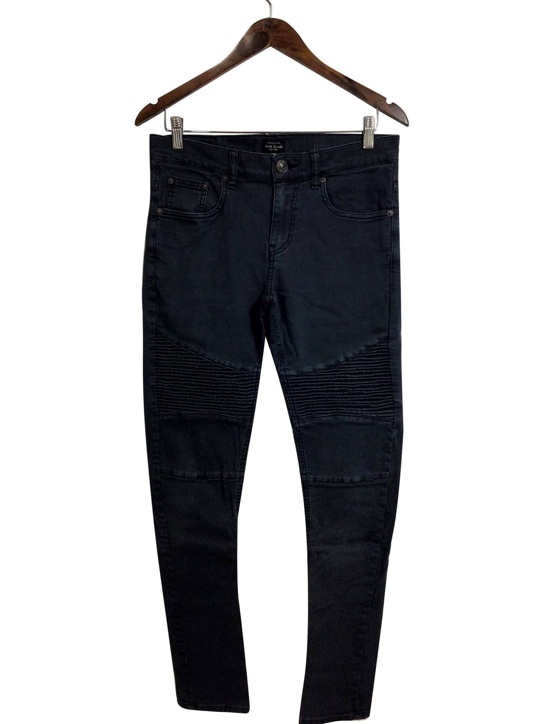 RIVER ISLAND Regular fit Straight-legged Jeans in Black - 30x32