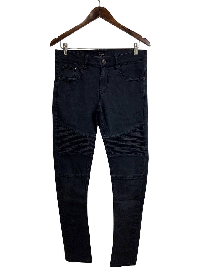 RIVER ISLAND Regular fit Straight-legged Jeans in Black - 30x32
