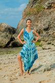 Bone Tie Dye Romper - Blue