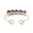 Ring - Copper Wire Wrapped - Natural Lapis Lazuli - Adjustable