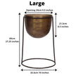 Rosita - Brass Planter On Stand